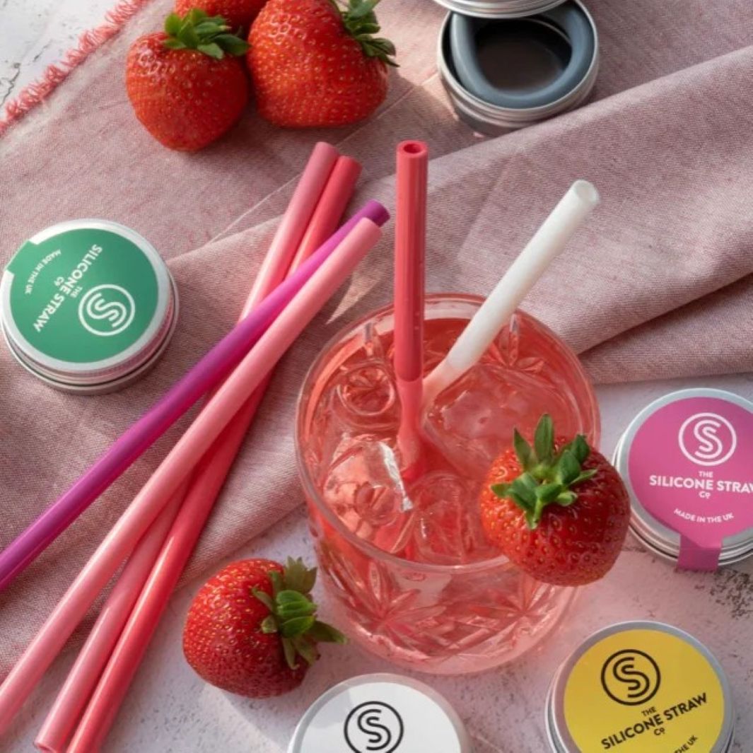 Reusable Silicone Straw with Travel Tin