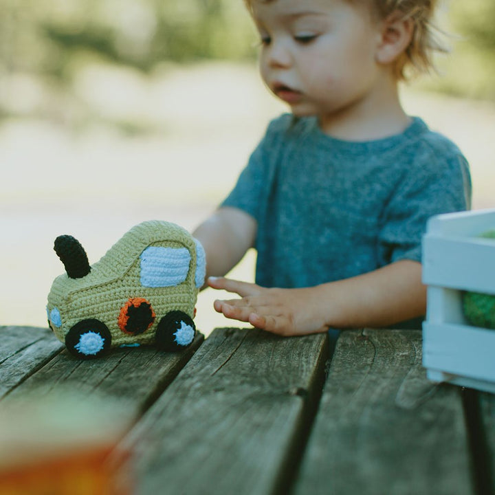 Crochet Tractor Rattle
