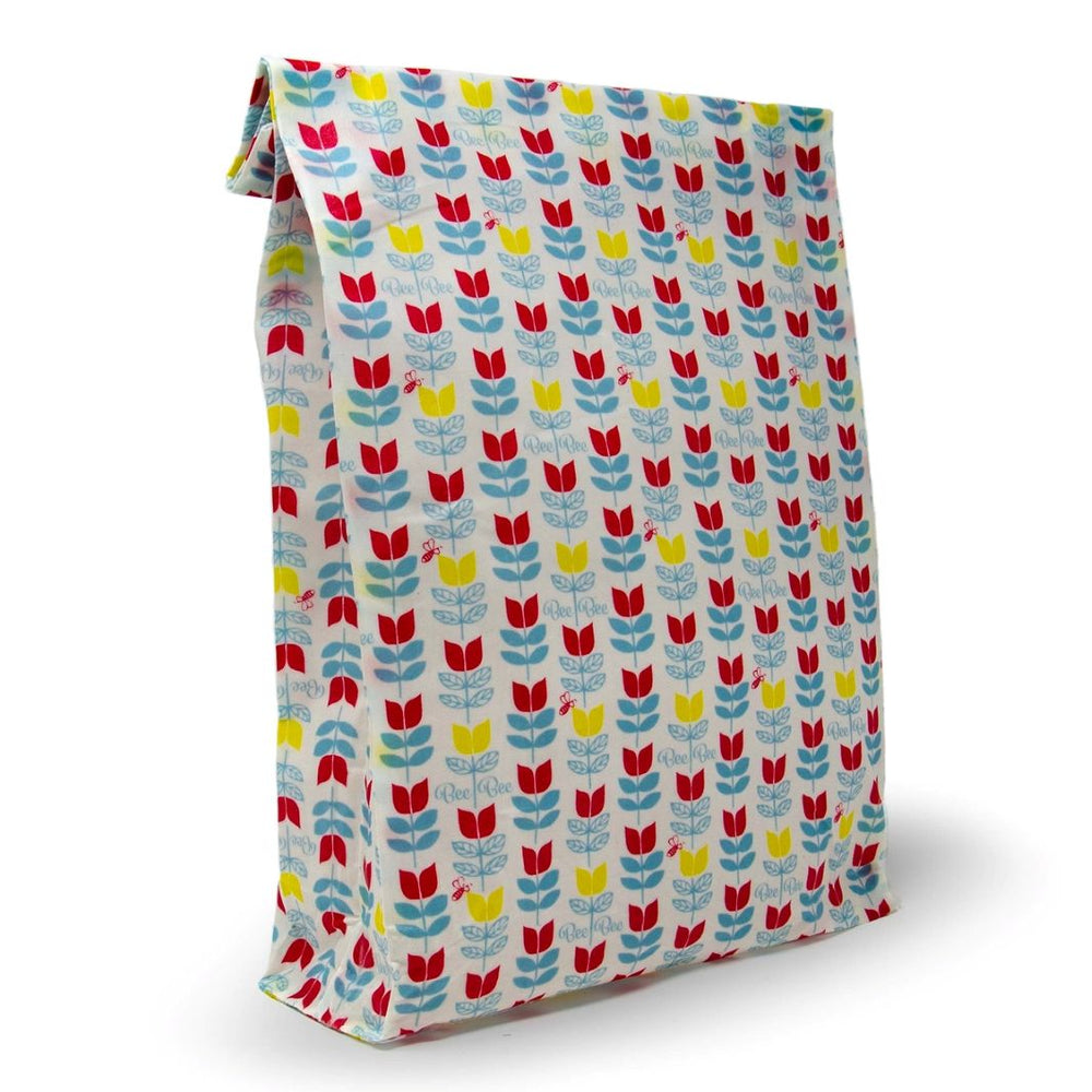 Beeswax Reusable Bread Bag - Tulip Print
