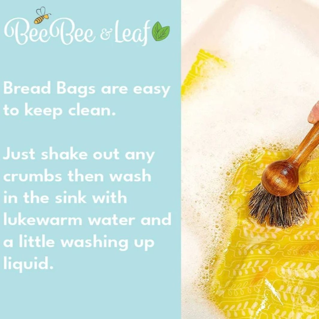 Beeswax Reusable Bread Bag - Tulip Print