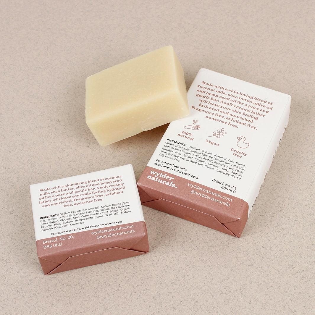 Natural Soap Bar - Unscented with Shea & Coconut