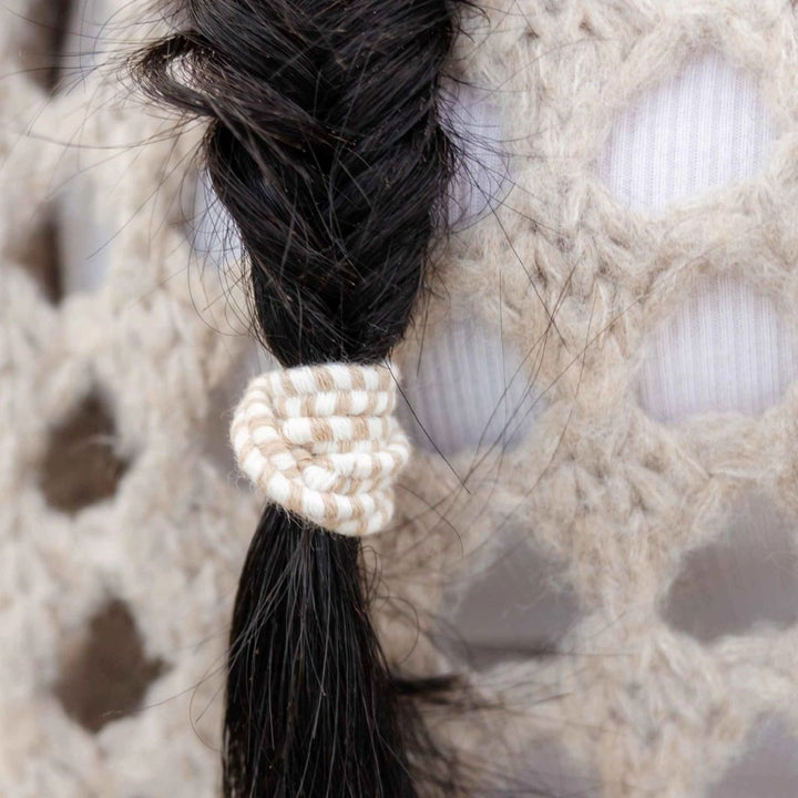 KOOSHOO Bracelet Hair Ties – Organic Cotton Chevron Weave
