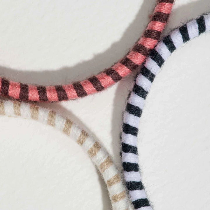 KOOSHOO Bracelet Hair Ties – Organic Cotton Chevron Weave