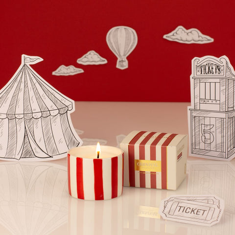 Plum & Pomegranate Carnival Candle - Ringmaster Red