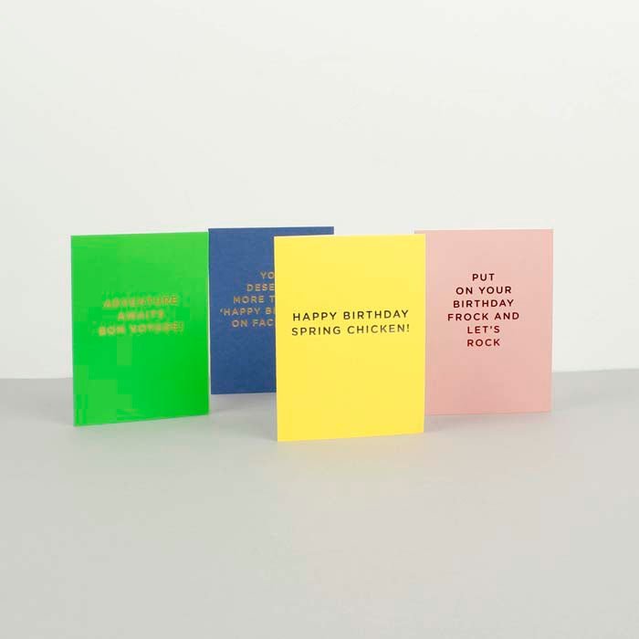 Baby! Card - Pink - Green Tulip