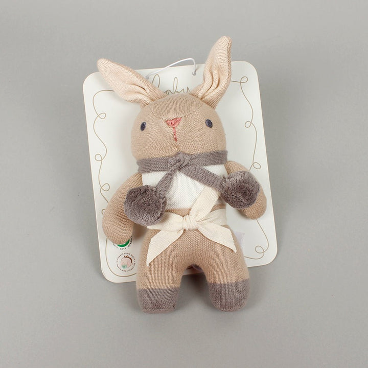Baby Threads Bunny Rattle - Green Tulip