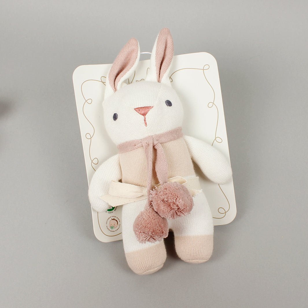 Baby Threads Bunny Rattle - Green Tulip