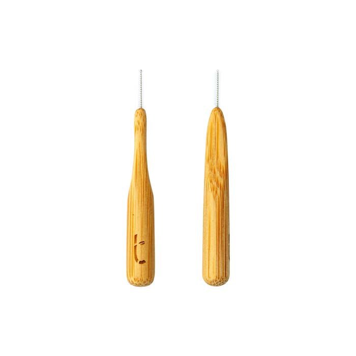 Bamboo Interdental Brushes - 0.4mm - Pack of 5 - Green Tulip
