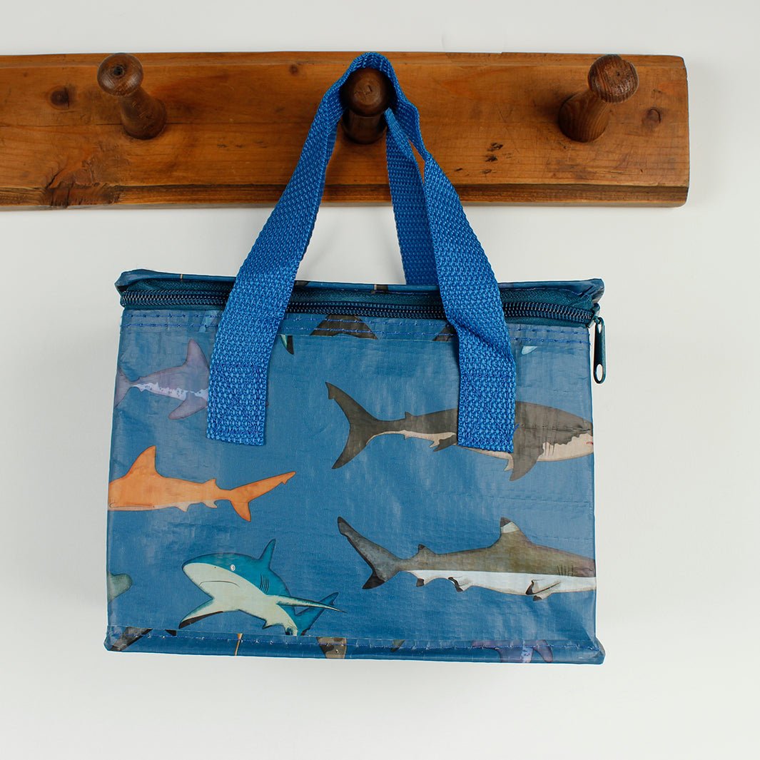 Foil Insulated Lunch Bag - Sharks - Green Tulip