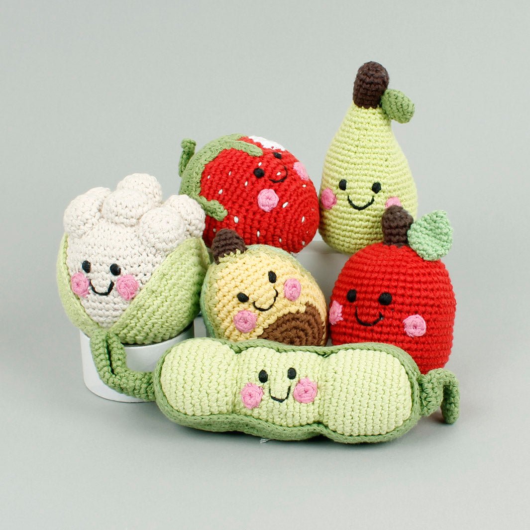 Pebble Rattles Fair Trade Baby Rattle Pebble Fair Trade Handmade Crochet Cotton ...