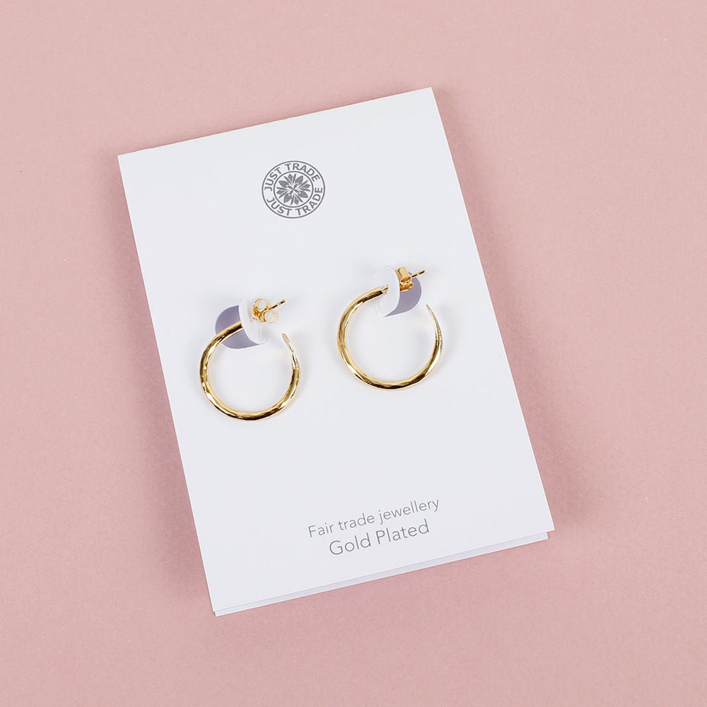 Gold Plated Hoop Earrings - Small