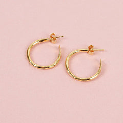 Gold Plated Hoop Earrings - Small