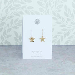 Gold Plated Star Earrings
