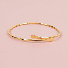 Gold Plated Wrap Bangle