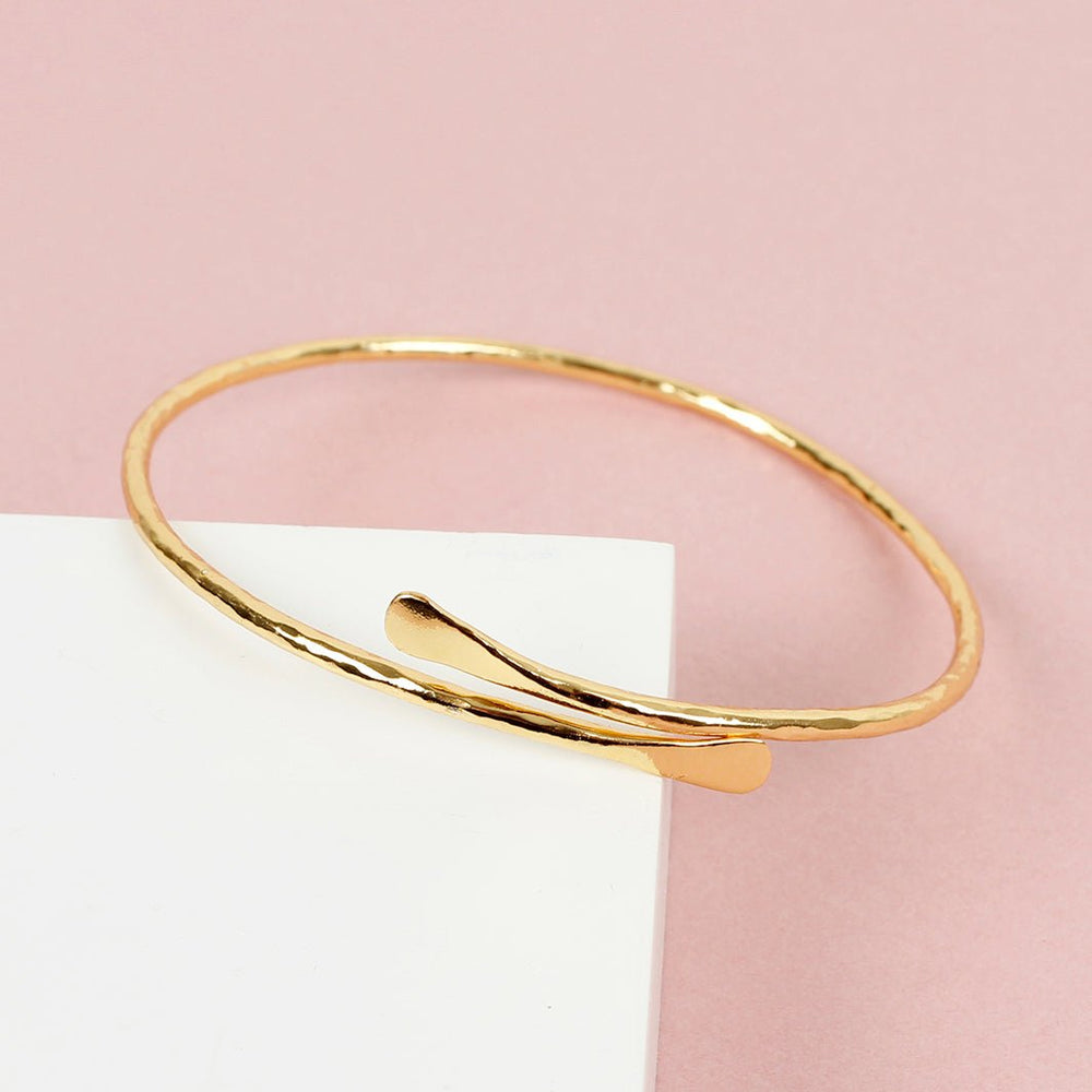 Gold Plated Wrap Bangle