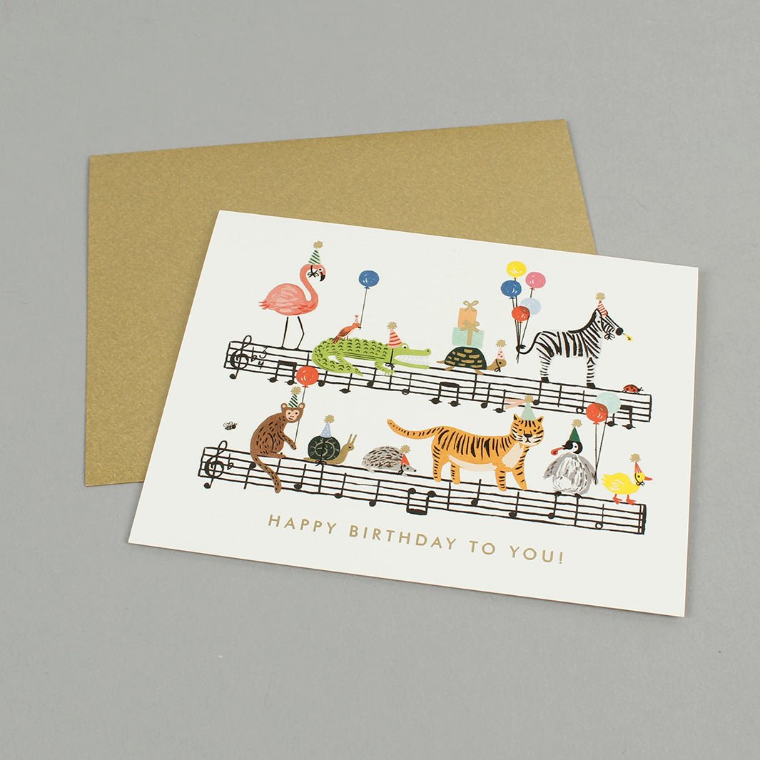Happy Birthday To You Card - Green Tulip