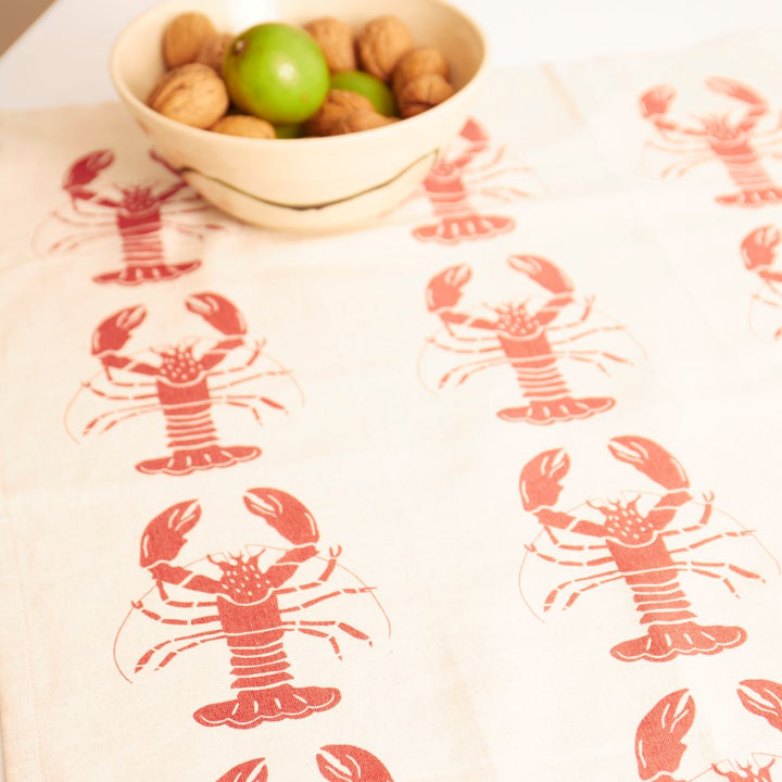 Organic Tea Towel | Red Lobster