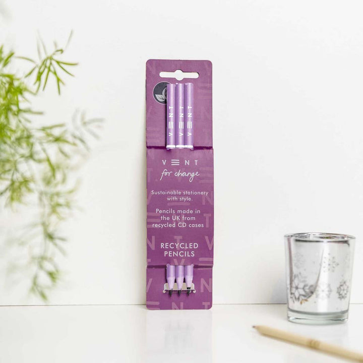 'Make a Mark' Recycled Pencils - Pack of 3 - Green Tulip