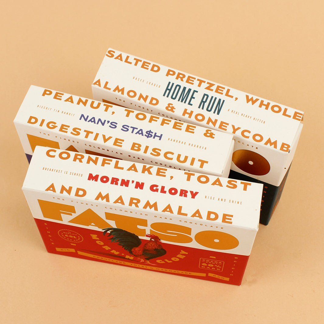 Morn'n Glory 60% Dark Chocolate Bar - Cornflake, Toast & Marmalade - Green Tulip