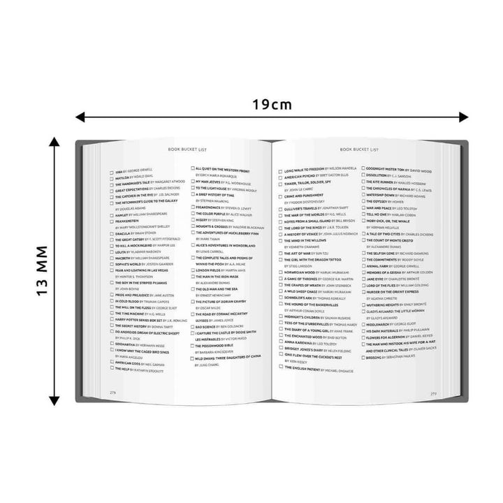 Book Bucket List Microfibre Glasses Cleaning Cloth