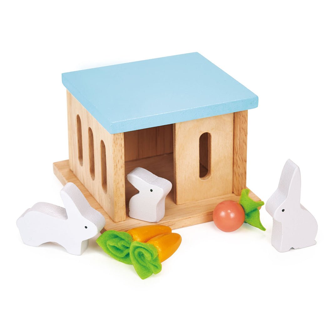Mentari | Rabbit Hutch Pet Set | Plastic Free Toys – Green Tulip