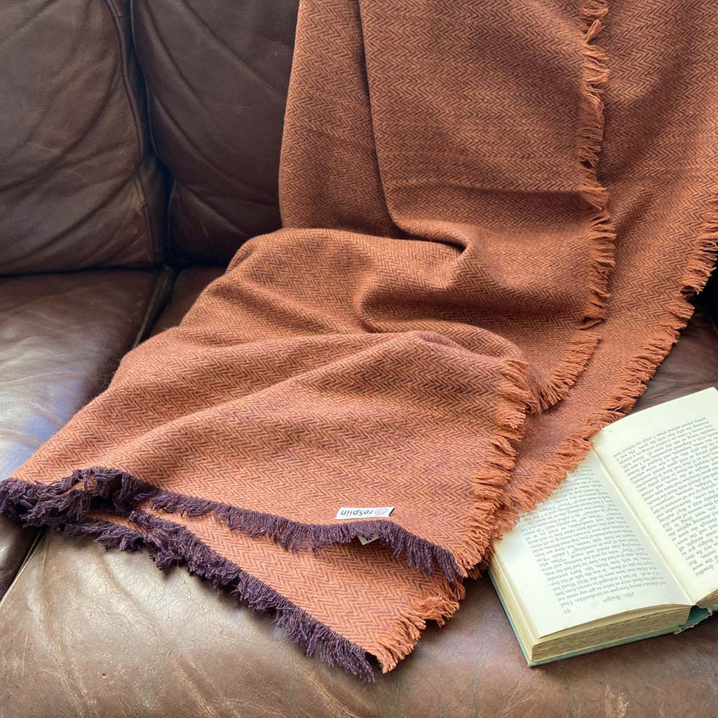 Recycled Wool Throw 130cm x 170cm