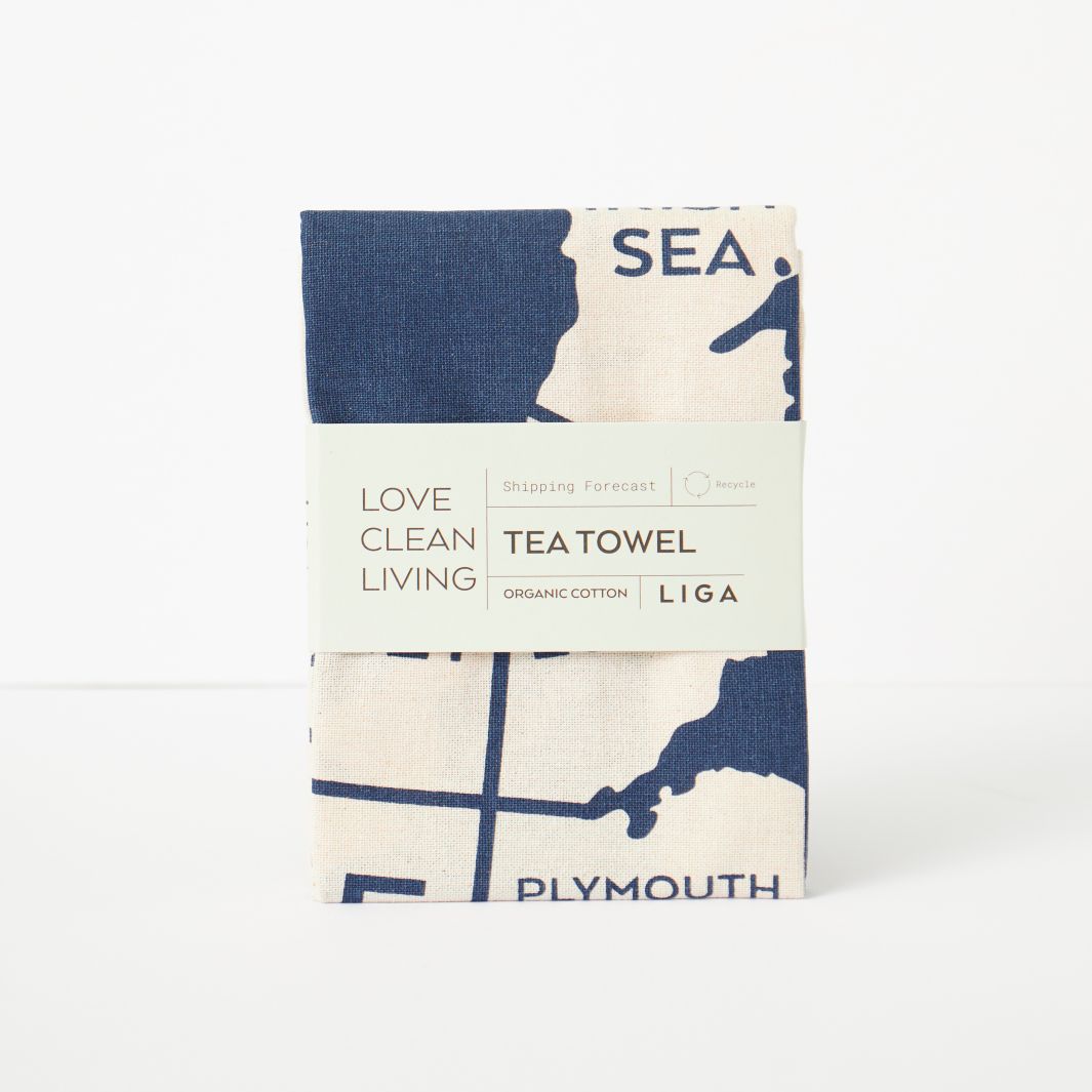Organic Tea Towel | Shipping Forecast