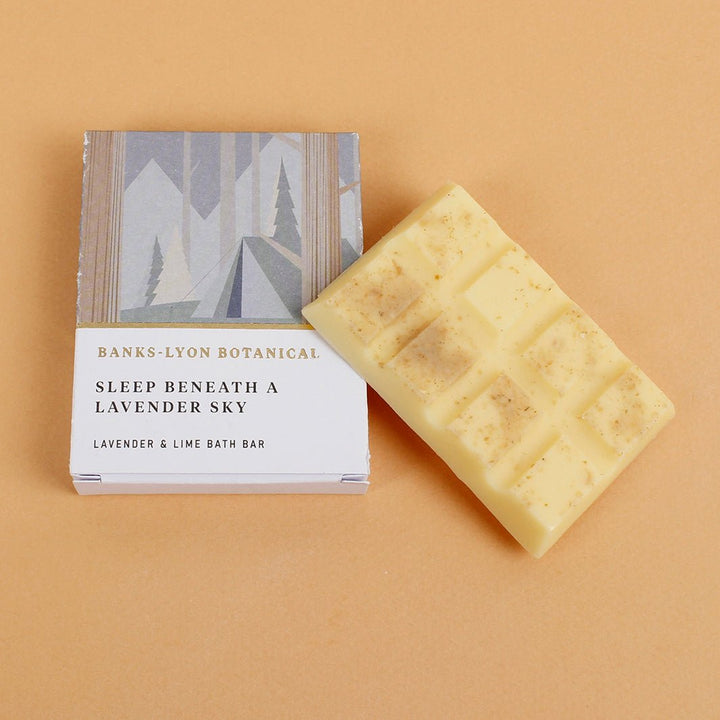 Solid Bath Oil Bar - Sleep Beneath A Lavender Sky - Small - Green Tulip