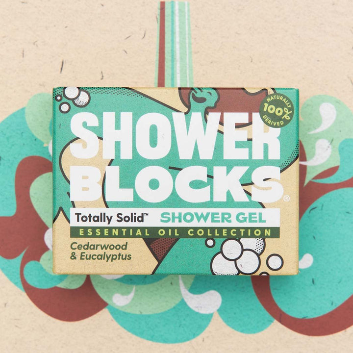 Solid Shower Gel - Essential Oil Collection - Cedarwood & Eucalyptus - Green Tulip