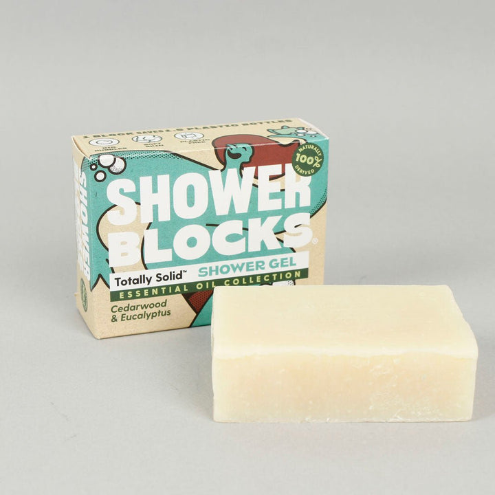 Solid Shower Gel - Essential Oil Collection - Cedarwood & Eucalyptus - Green Tulip