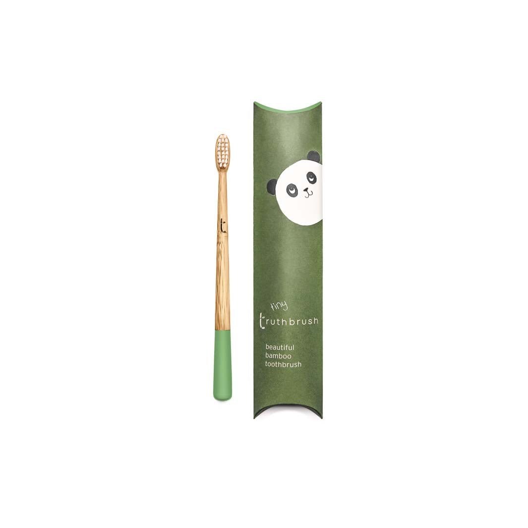 Tiny Truthbrush – Soft Plant - Based Bristles - Green Tulip