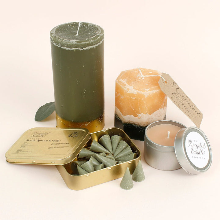 Winter Spice Candle Tin - Green Tulip