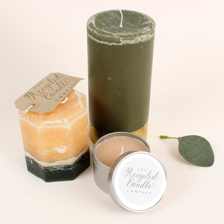 Winter Spice Candle Tin - Green Tulip