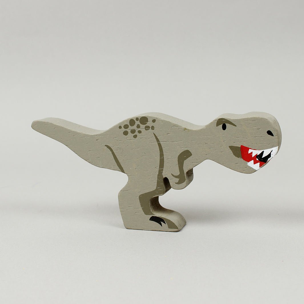Wooden Dinosaur - Green Tulip