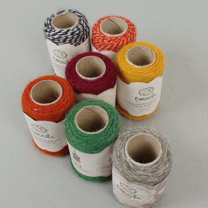 Wool Twine - 35m - Green Tulip