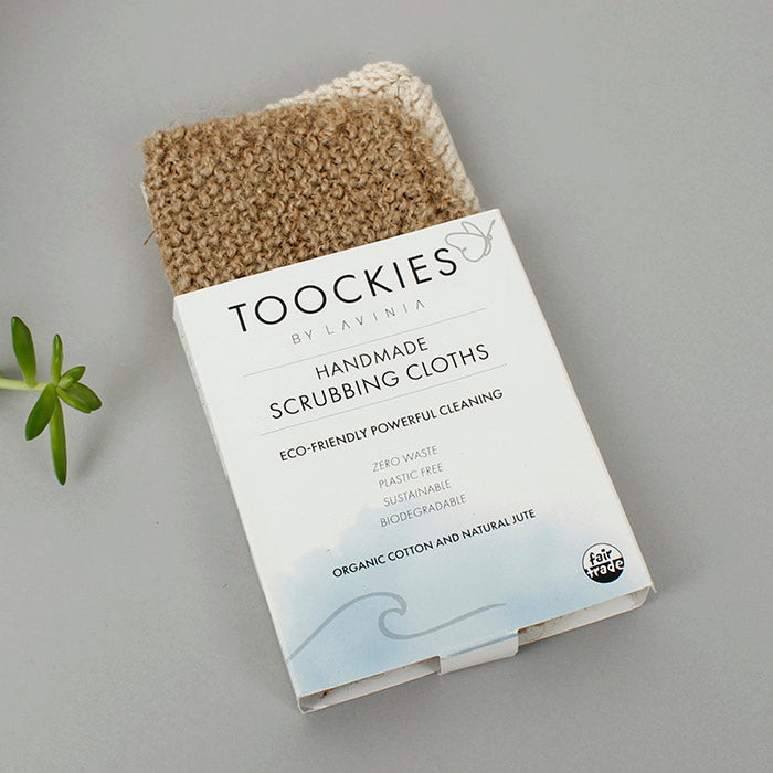 Toockies Organic Scrubbing Cloths - Set of 2