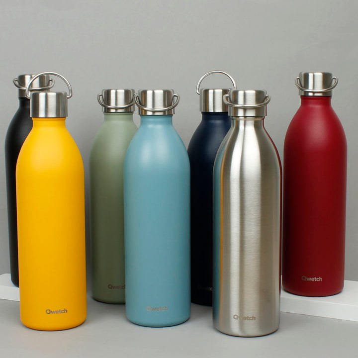 1L 'Active' Insulated Stainless Steel  Bottle - Block Colours