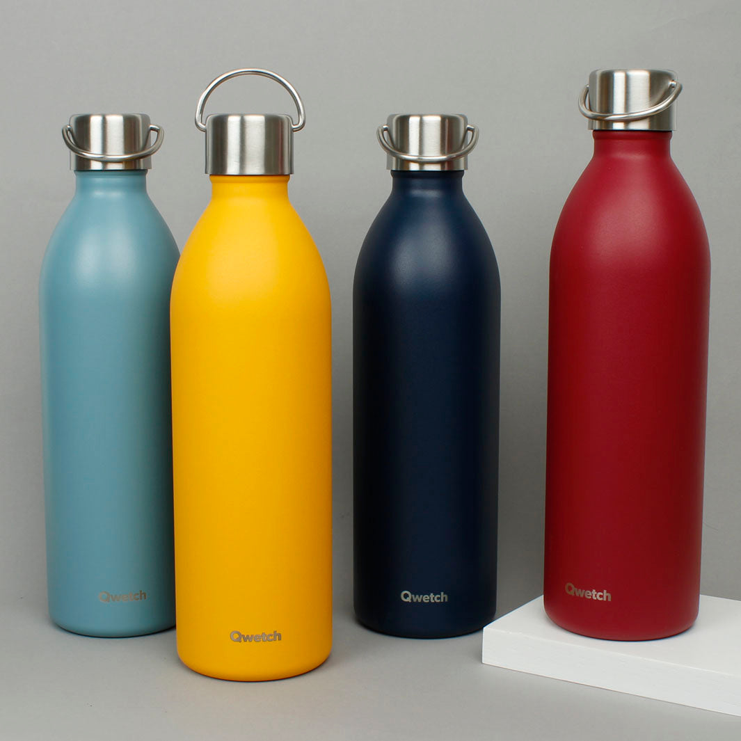 1L 'Active' Insulated Stainless Steel  Bottle - Block Colours