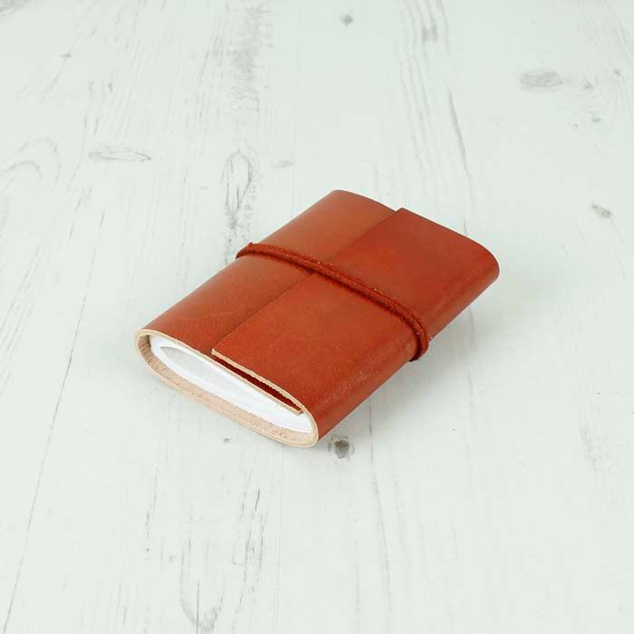 Mini Brown Leather Notebook