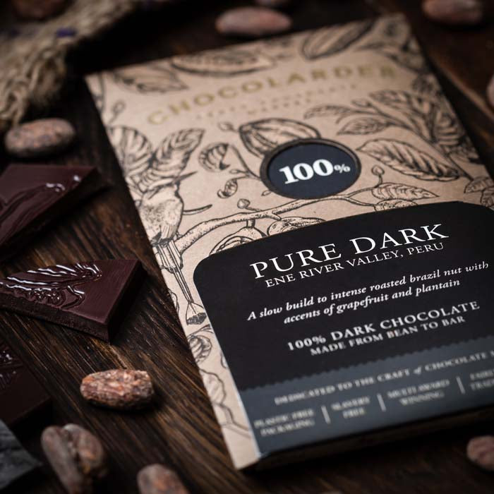 100% Pure Dark Chocolate Bar