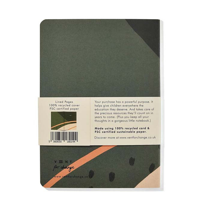 Ideas Lined A5 Notebook - Green
