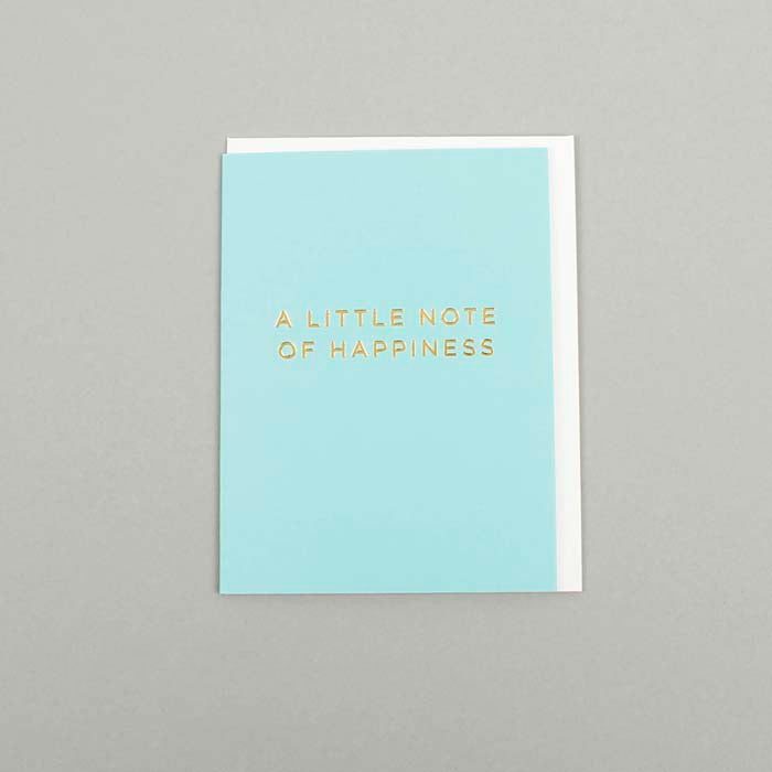 A Little Note Of Happiness Card