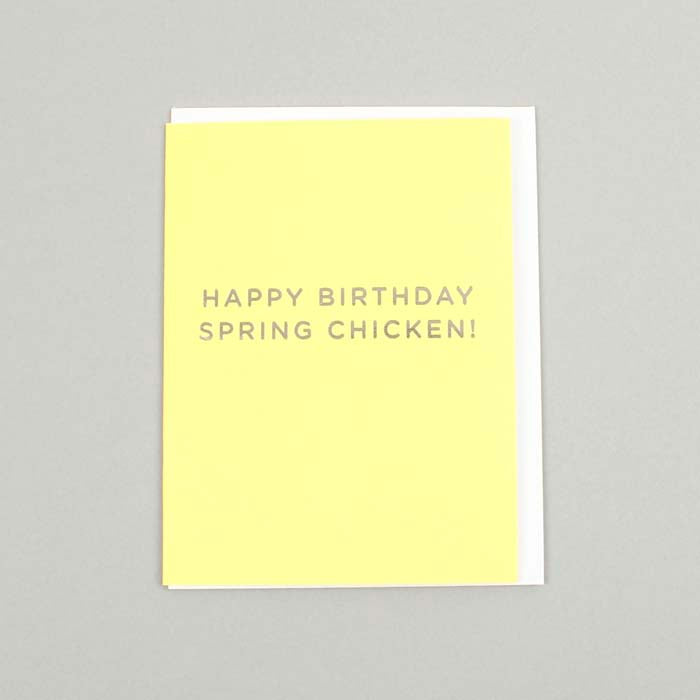 Happy Birthday Spring Chicken Card