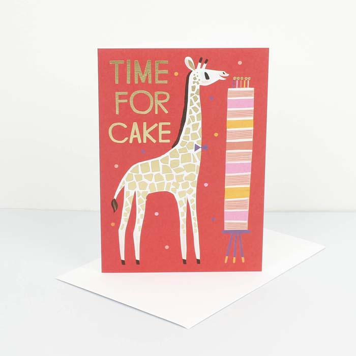 Time for Cake Giraffe Card