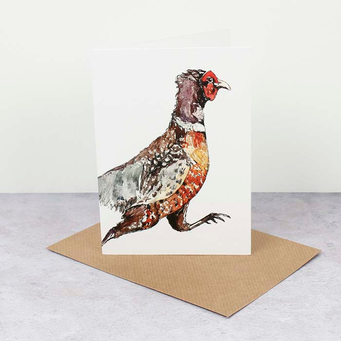Running Pheasant Card