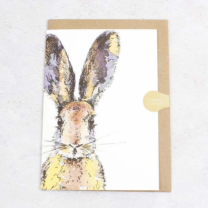 Coloured Hare Card