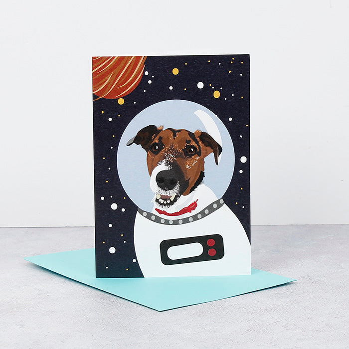 Jack The Jack Russell Astro Dog Card