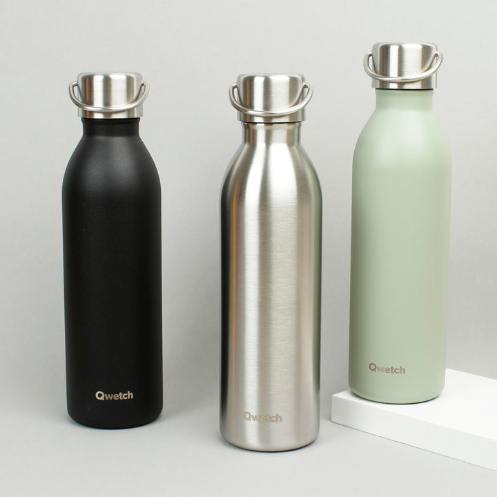 600ml 'Active' Insulated Stainless Steel Bottle - Block Colours