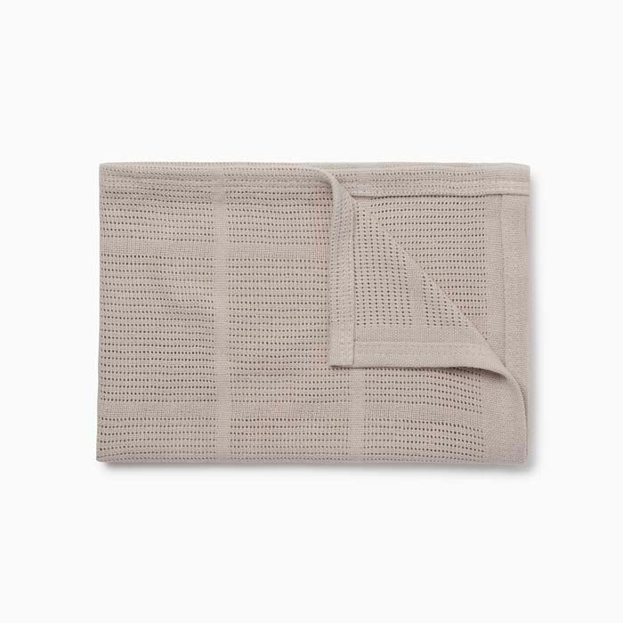 Bamboo & Cotton Cellular Blanket - Taupe