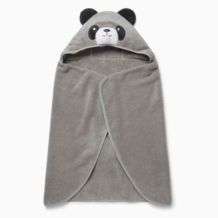 Organic Hooded Toddler Towel - Panda